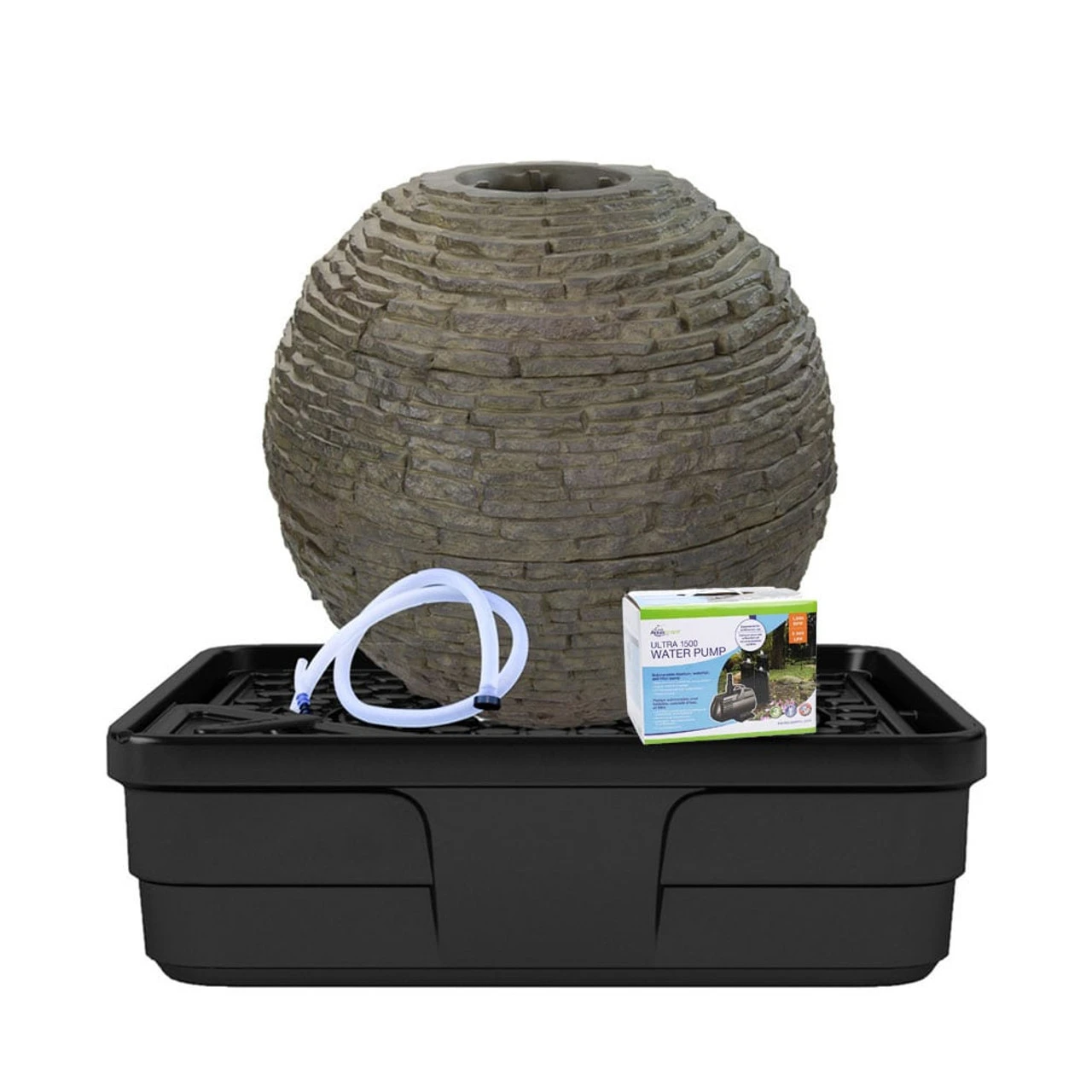 Aquascape Medium Stacked Slate Sphere Landscape Fountain Kit 2 Aquascape Medium Stacked Slate Sphere Landscape Fountain Kit - Image 2