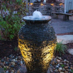 Aquascape Stacked Slate Urn Landscape Fountain Kits 7 Aquascape Stacked Slate Urn Landscape Fountain Kits -Aquavista Shop aquascape stacked slate fountain urn night 1000 59819.1666639560
