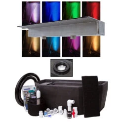 Blue Thumb Basin Kit For Medium Formal Falls W/ LED Light