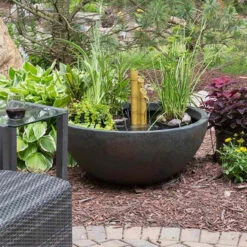 Aquascape Patio Pond Kits, Round -Aquavista Shop green slate round patio pond fountain kit 1000 33885.1643737894