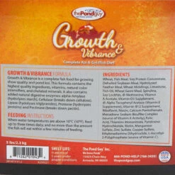 The Pond Guy Growth & Vibrance Fish Food -Aquavista Shop the pond guy growth vibrance label 1000 18133.1650891615